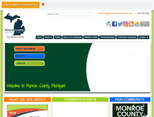 Tablet Screenshot of monroecountychamber.com